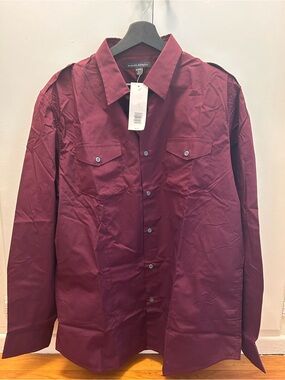 NWT Banana Republic Button Down Shirt [L | Red]
